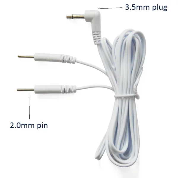 2 Stück Elektroden Kabel für ET312B MK312 ErsoTek EStim TENS Elektro 3,5mm