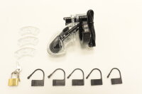 Chastity E-Stim Keuschheitkäfig Bipolar 2 mm Transparent ESIM Reizstromgerät